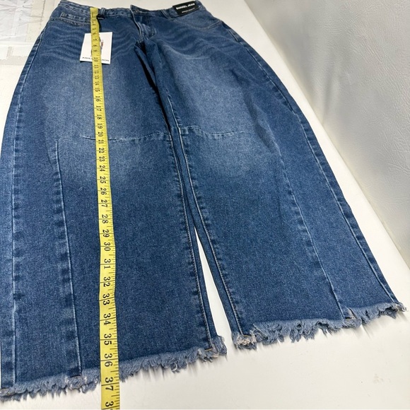 Ashley Mason barrel Women's Blue Jeans size 5/27 nwt - Picture 3 of 9